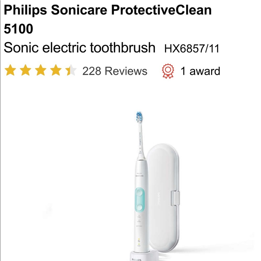 Sonicare electric toothbrush
